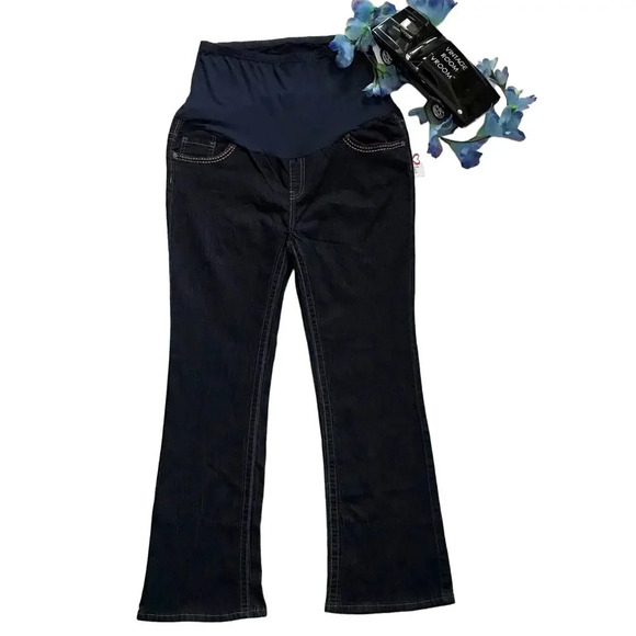 Times Two Maternity NWT Bootcut Jeans Women 1X - Picture 2 of 9